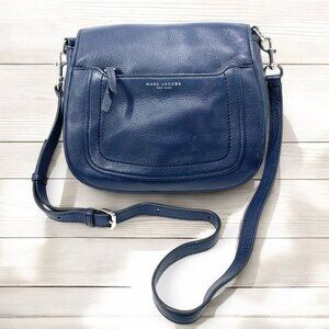 Marc Jacobs Blue Crossbody Bag with Silver Hardware
